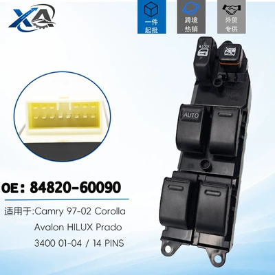 84820-60090 Camry Corolla Avalon üçün 14 pinli şüşə qaldırma açarı