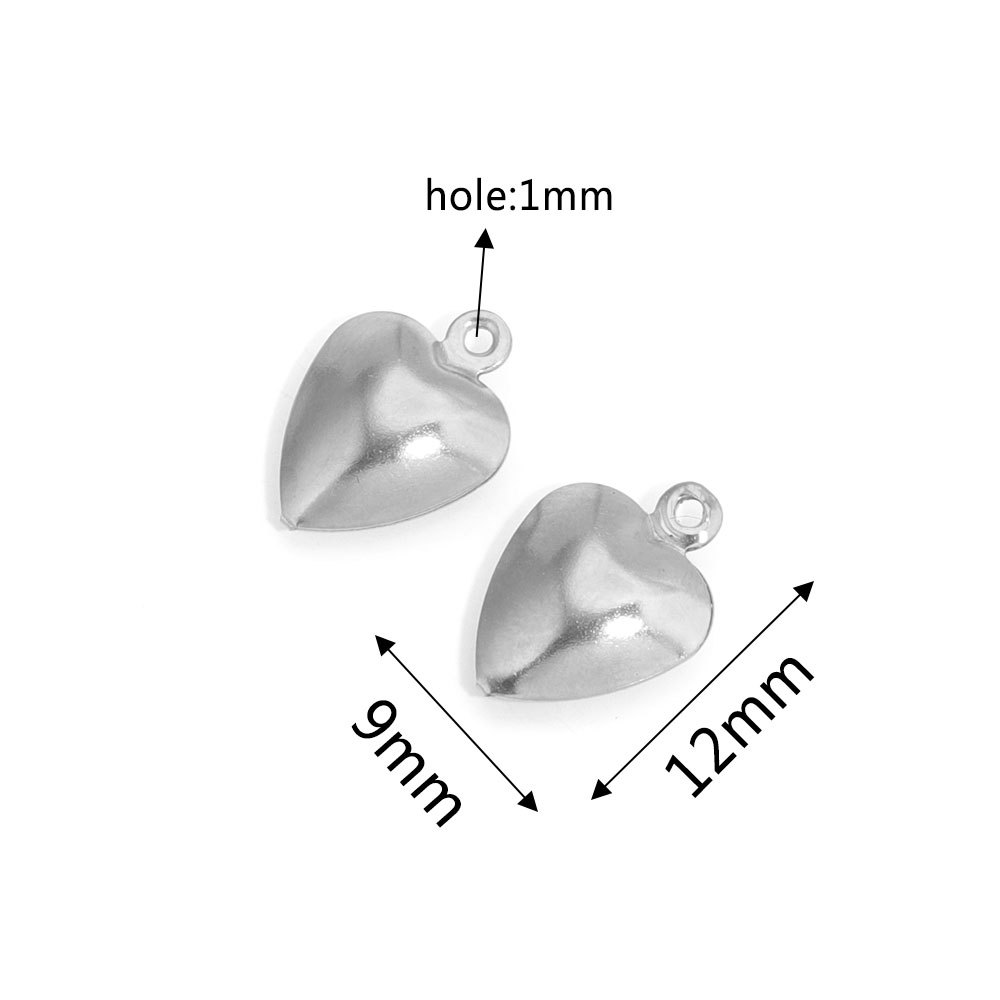 Acero inoxidable hueco melocotón corazón amor corazón colgante pulsera collar DIY pequeño colgante DIY accesorios de la joyería al por mayor