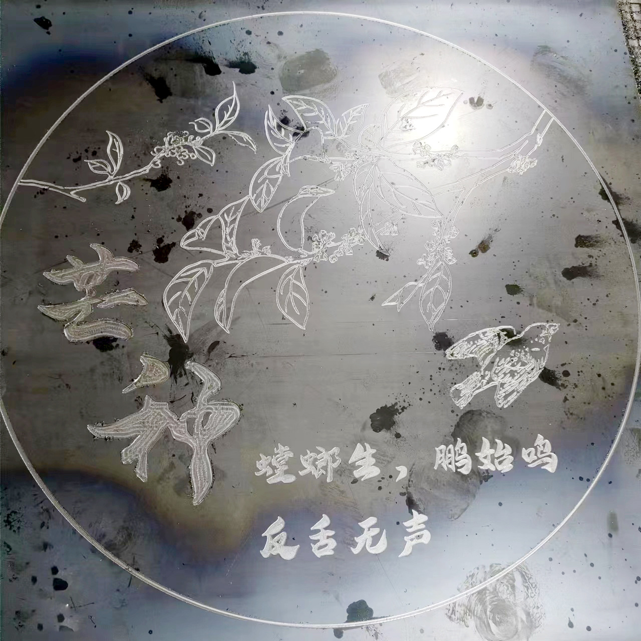 龙门CNC加工耐候钢锈板景墙S355W耐候板文化墙阴刻雕花耐候钢板