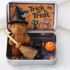 跨境热销Halloween Teddy Gift Box可爱万圣节泰迪熊礼盒创意礼品