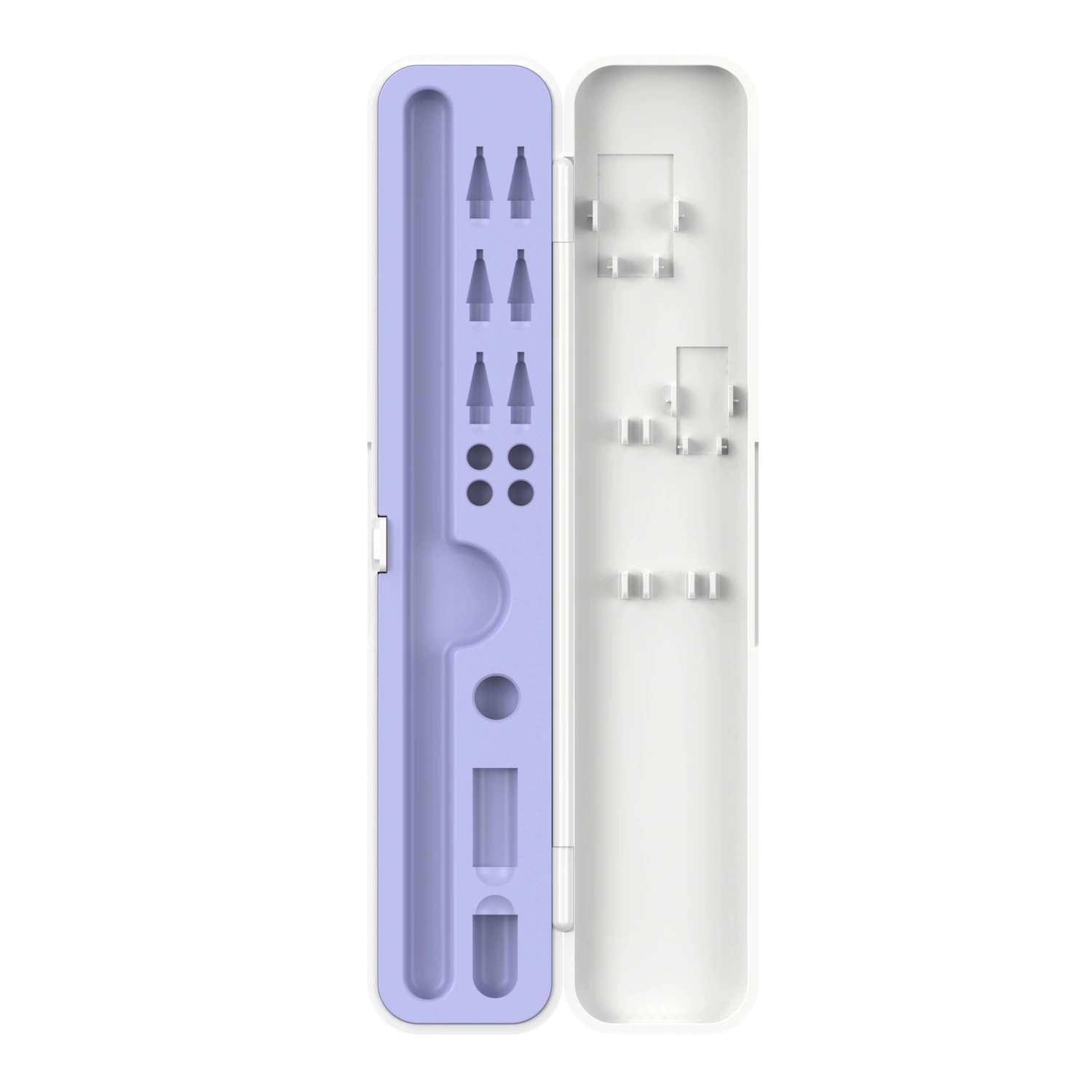 Apple Pencil Storage Case (Apple Pencil 1/2) — Multi‑Function Pen Box, Lilac & Dark Night Green