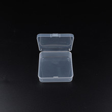 PP正方形透明小空盒串珠美甲饰品盒耳机配件收通用包装收纳盒