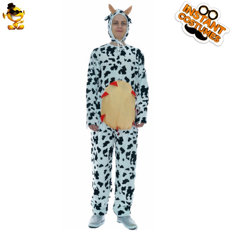 Grandes hombres parodia vaca ropa Cosplay traje mascarada ropa de fiesta Halloween traje ropa de rendimiento