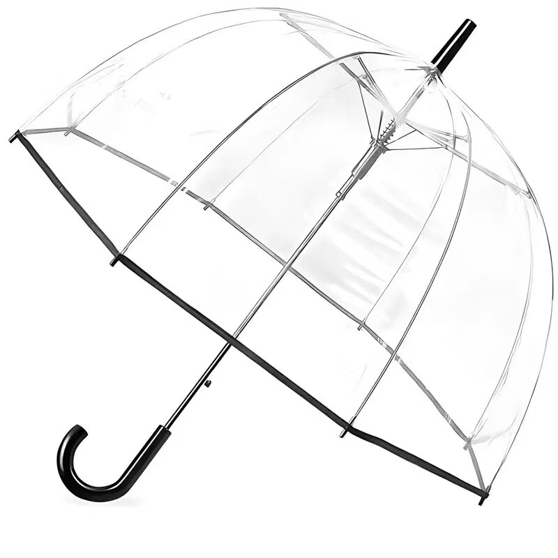 8-bone Apollo transparent umbrella, thickened long-handled bubble umbrella, fresh and simple umbrella, arched eco-friendly transparent umbrella wholesale