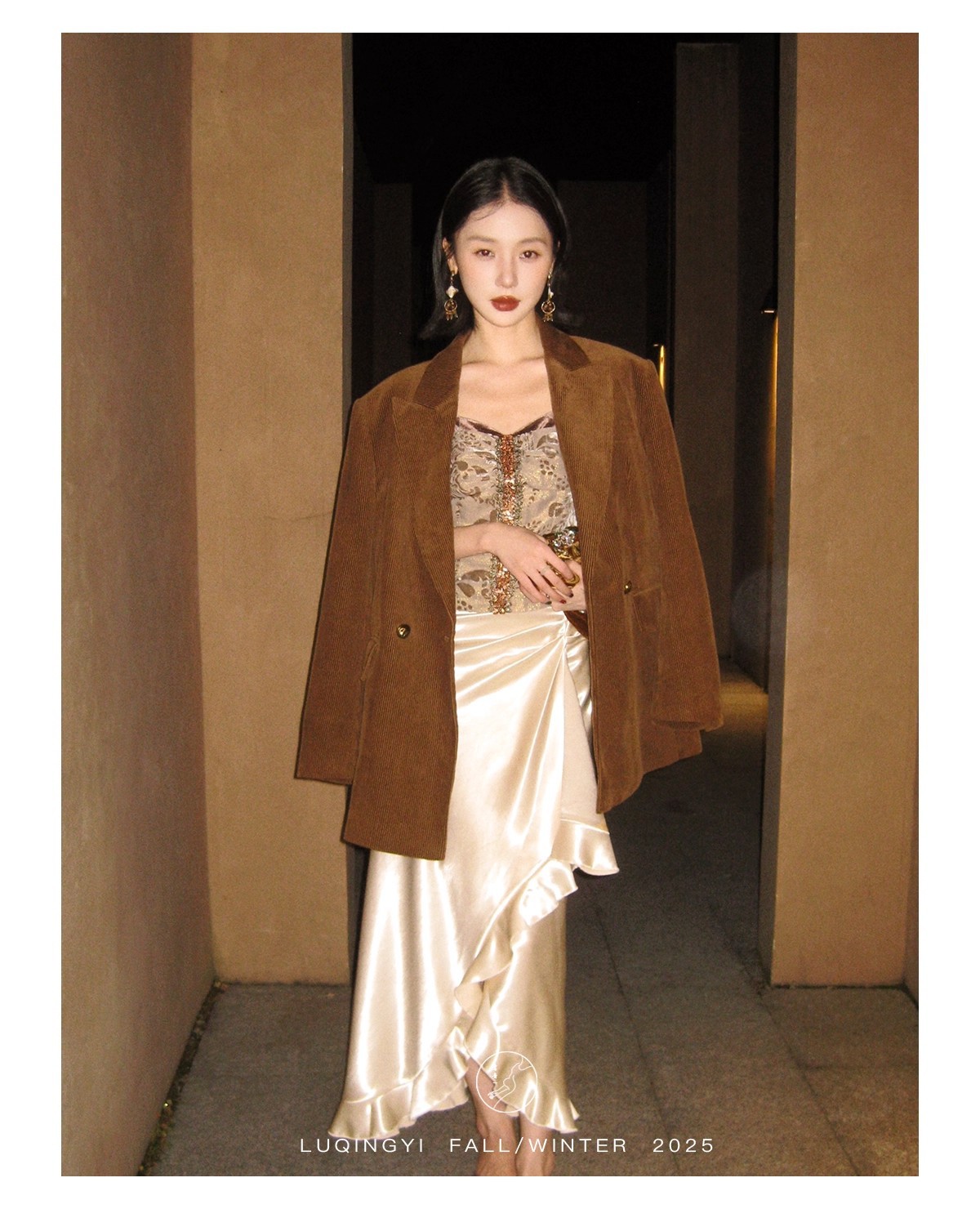 Blazer vintage in velluto a coste donna giacca in cotone_voghion.com