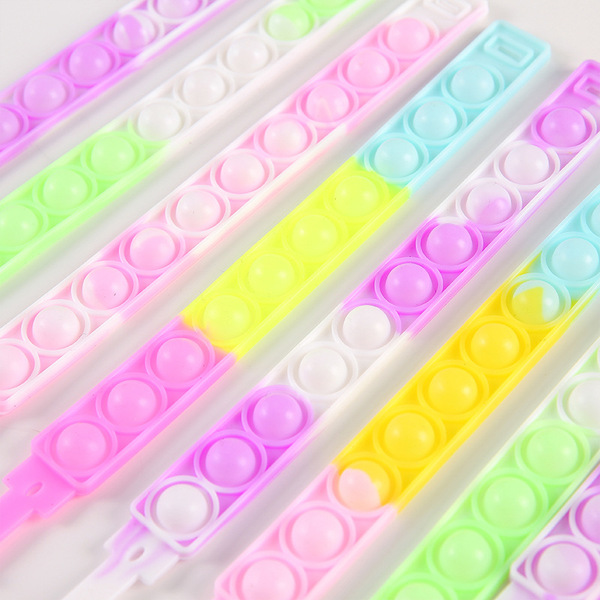 Silicone rainbow bracelet