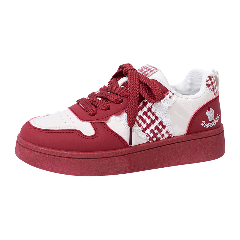 Huili coreano dopamina zapatos rojos de alta altura zapatos de skate de moda de otoño nuevo estilo al por mayor zapatos de mujer