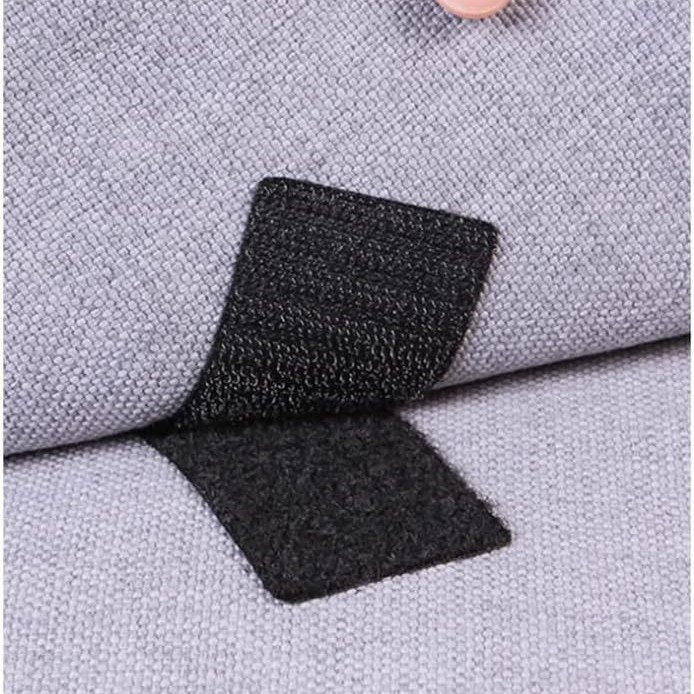 Black 3cm Hook and Loop Fastener Wholesale Adhesive Tape with Male and Female Buttons for Sewing Processing