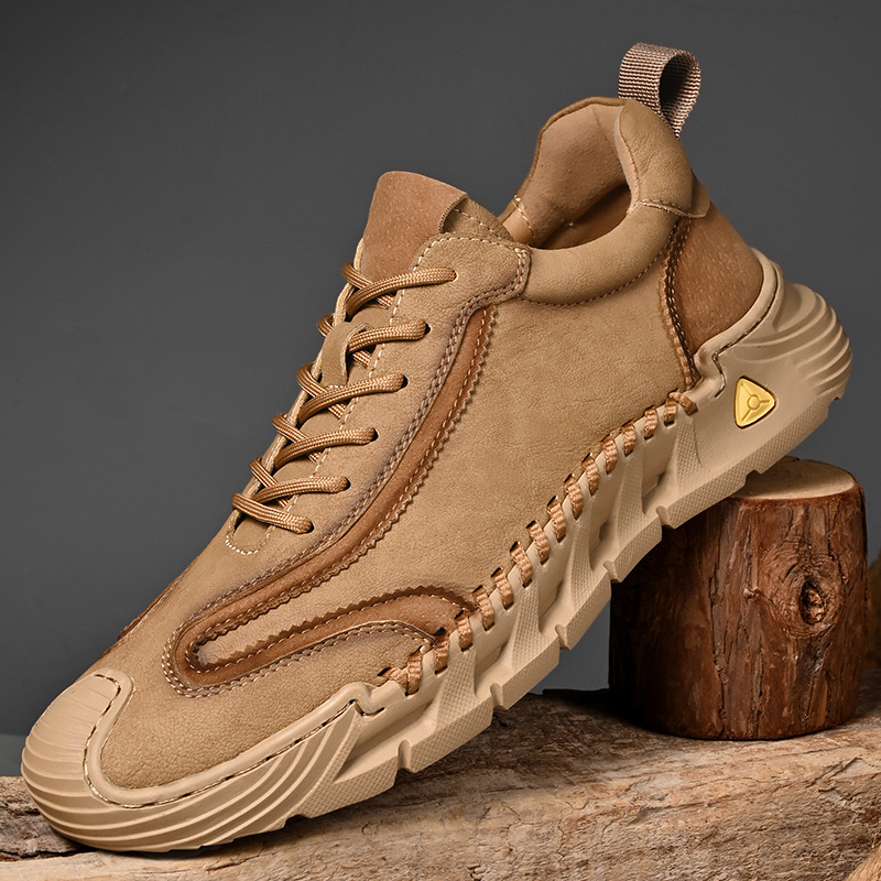 Zapatos de hombre 2024 otoño nuevos zapatos de cuero suaves antideslizantes, zapatos casuales antideslizantes, zapatos de moda masculinos de cuatro estaciones
