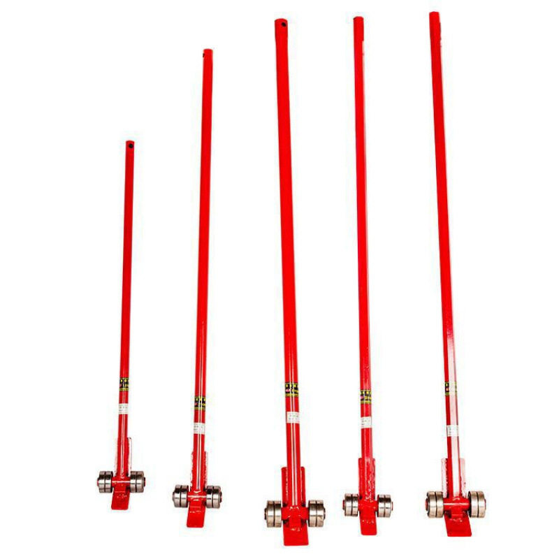 起重撬棒翘棍工具撬杠重型带轮子轴承滑轮3吨5吨撬棍设备六角钢