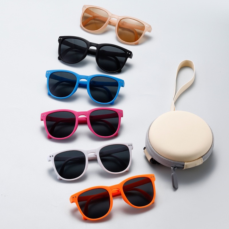 Kids Foldable Sunglasses Uv Protection Trendy Style For Children_voghion.com