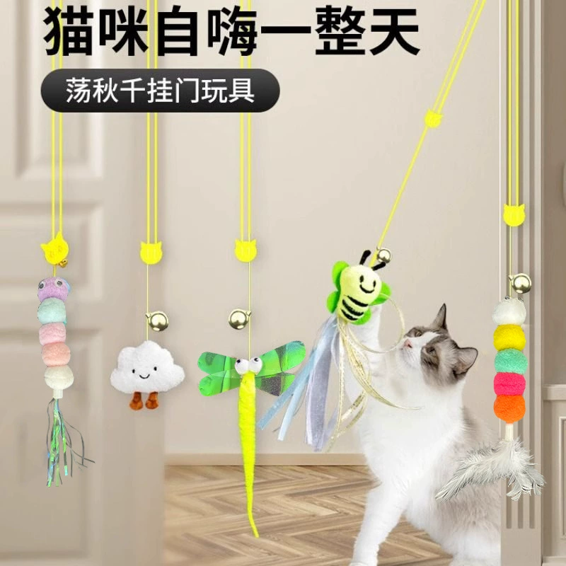 Новый подвесной кошачий игрушка вешает дверь, чтобы дразнить кошачью палку