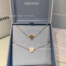 [新品]HEFANG何方珠宝贝母甜心手链黑色轻奢高级配饰生日礼物
