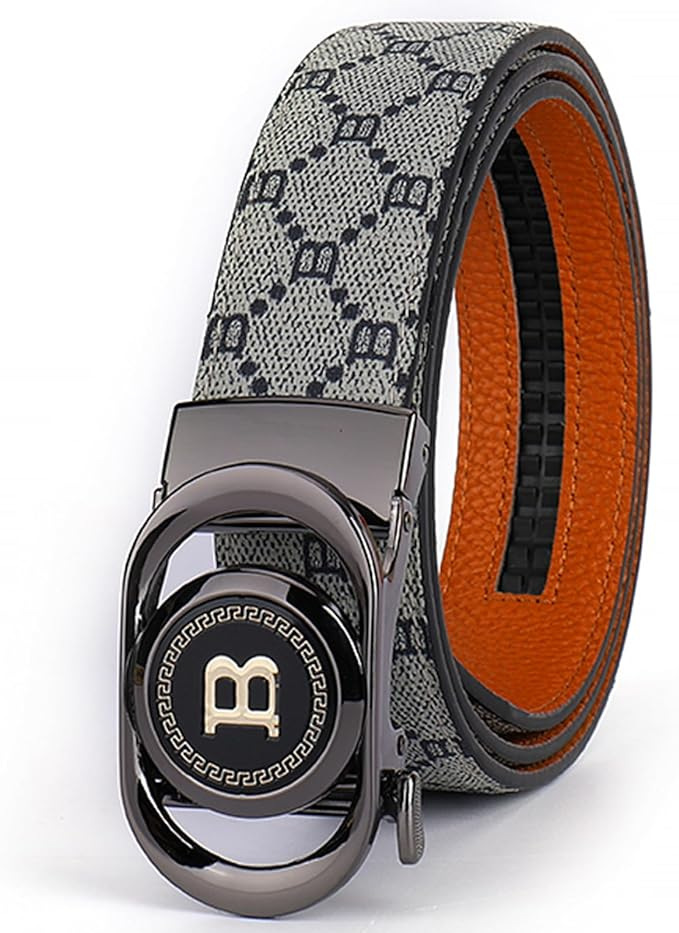 Cinturón de cuero genuino para hombre, informal, de negocios, impreso, popular, resistente a los arañazos y al desgaste, hebilla de cinturón, fabricante transfronterizo, venta directa al por mayor