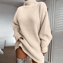 Y 38721 Knitted Sweater Dress ��֯����ȹ ŷ���羳����ѷ