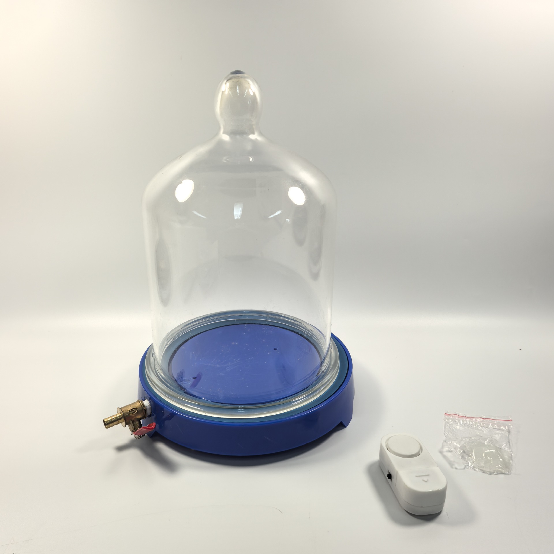 02016抽气盘玻璃钟罩附真空罩凡士林声学实验高密封性物理器材