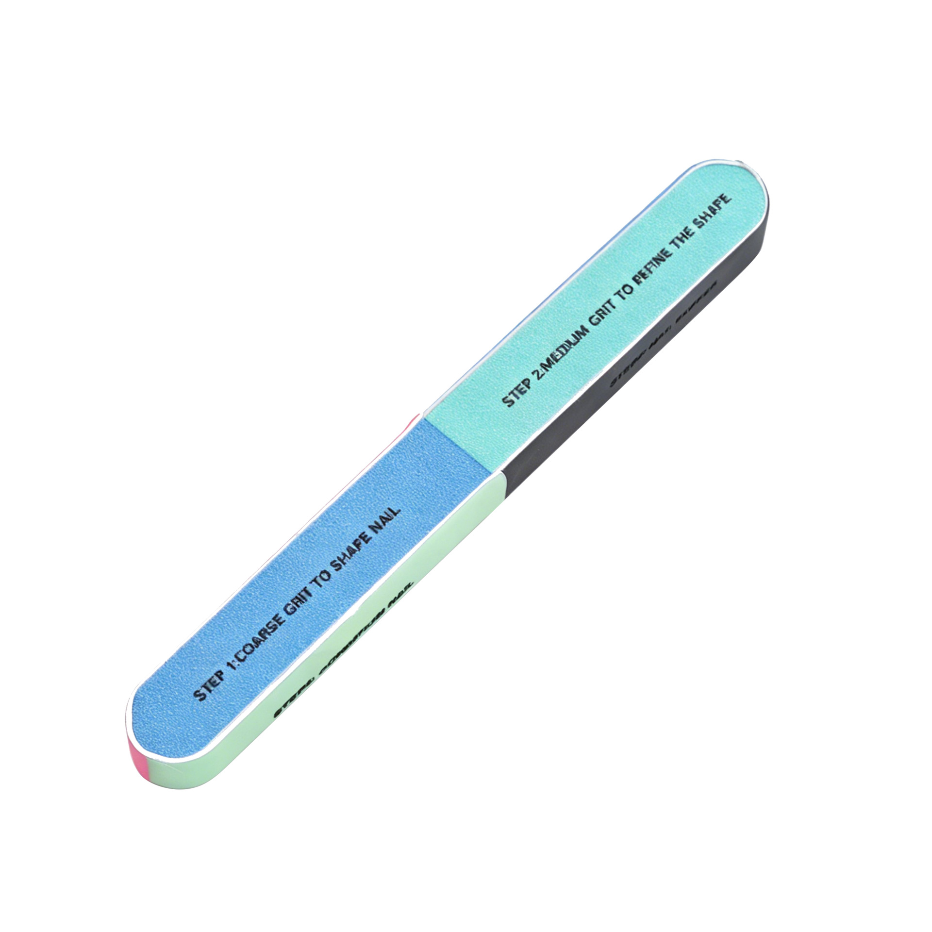Archivo de pulido de siete lados Archivo de uñas Archivo de esponja Archivo de envoltura de borde tira de pulido de la superficie de uñas lima de uñas de siete colores