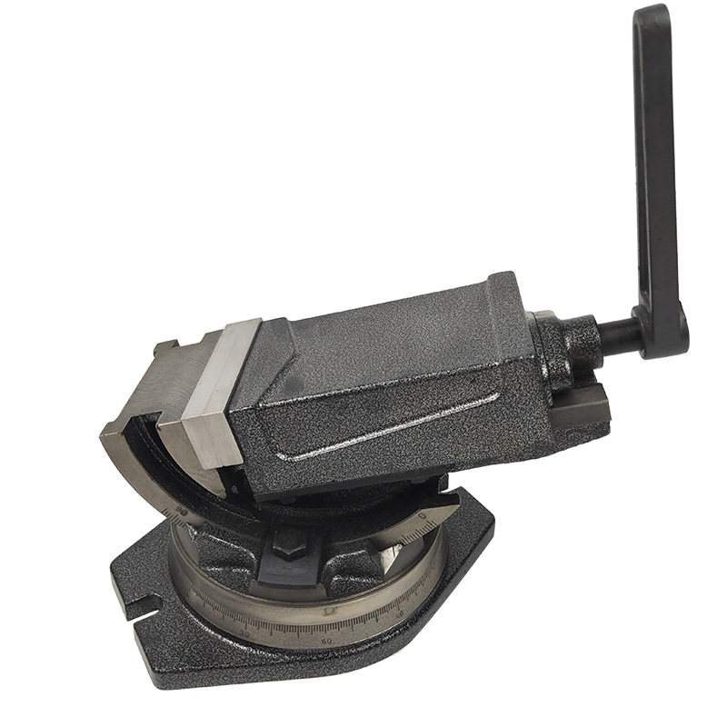 QHK100/125/160可倾平口钳铣床斜度批士角度虎钳角固式斜度台钳