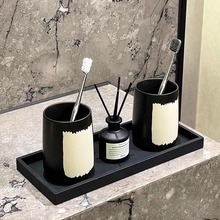 高端漱口杯轻奢刷牙杯家用牙刷杯牙杯洗漱杯高级感牙刷置物架套装