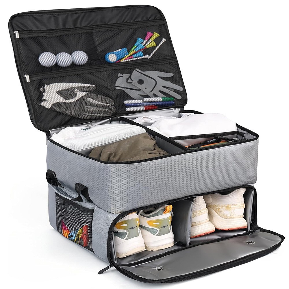 Caja de almacenamiento de golf Bolsa de zapatos Bolsa de almacenamiento de coche plegable Zapatos Bolsa de ropa multifuncional de gran capacidad para coche
