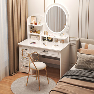 Dressing Table Bedroom Modern Simple 2024 New European Style Dressing Table Small Dressing Table Storage Cabinet Integrated