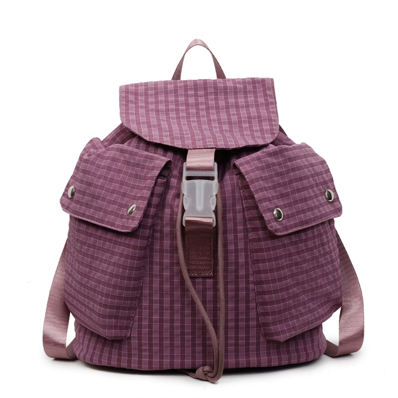 Capacious shopping bag, small design backpack for leisure, Korean style