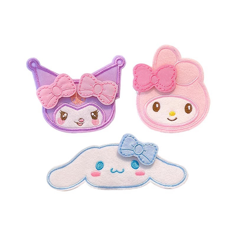 Lindo KT gato lazo Velcro artefacto de acabado de cabello roto que no lastima la parte posterior de la cabeza de la niña flequillo accesorios para el cabello