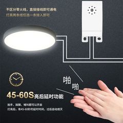 Manufacturer supply fire sound and light control ceiling lamp with built-in surface-mounted sound and light control module corridor intelligent delay switch