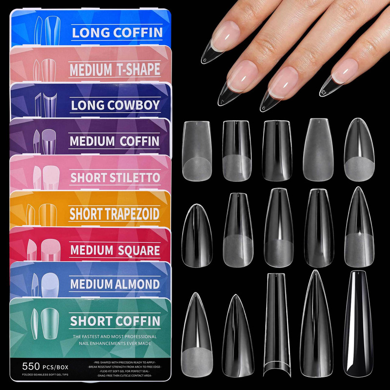 Amazon cross-border porcelain white box nail tips, ultra-thin, seamless, matte, scratch-free, long water drop almond-shaped nail patches Amazon cross-border porcelain white box nail tips, ultra-thin, seamless, matte, scratch-free, long water drop almond-shaped nail patches