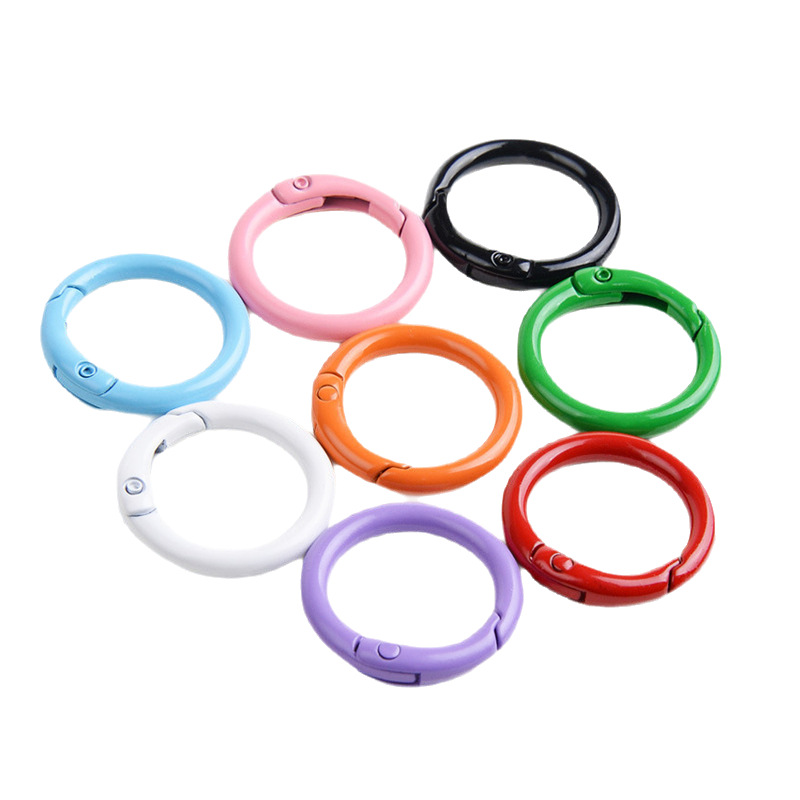 23mm llavero de resorte pintado colorido llavero de perro de montaña hervidor gancho DIY joyería bolso percha percha image 6
