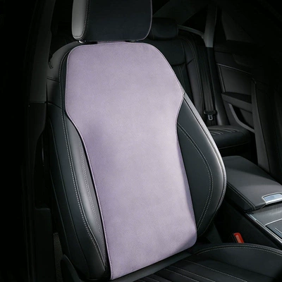 Four Seasons Pad — suede car seat cushion, suitable - light-purple-front-row-backrest-single-piece-provides-constant-temperature-comfort-in-all-seasons-default-item