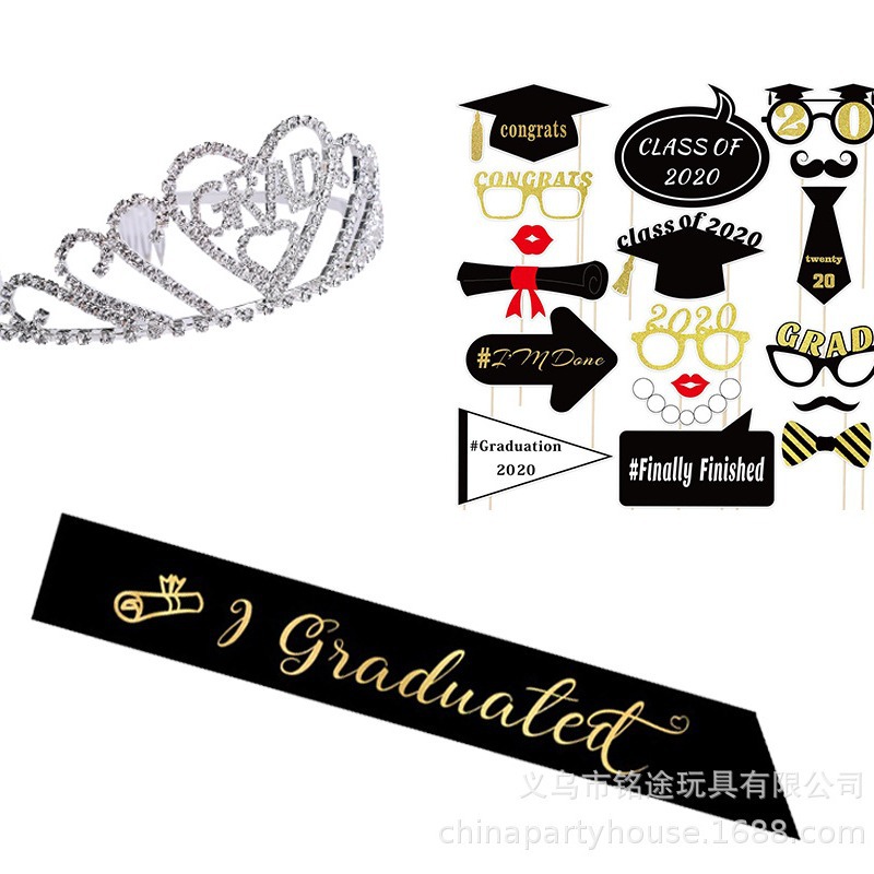 Venta directa de fábrica bufanda de temporada de graduación chal de graduación uniforme de soltero etiqueta correa lenta se puede establecer logotipo bufanda de graduación