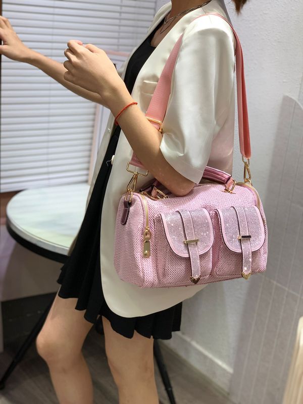 ヨーロッパとアメリカのトレンディなラインストーンスパンコールバッグ新しい女性の大容量ショルダークロスボディバッグカジュアル多用途ハンドバッグ女性|undefined