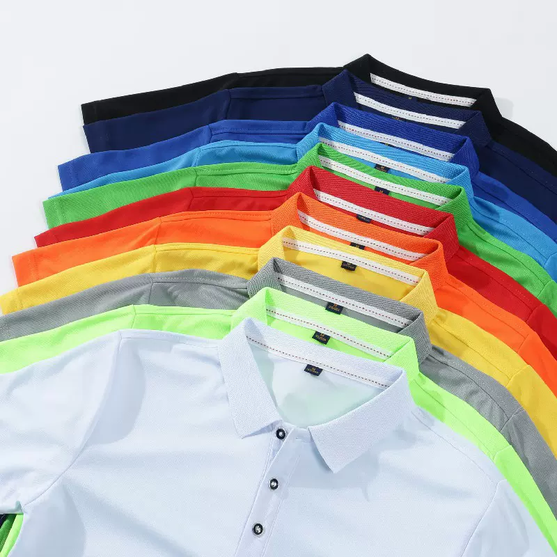 2022夏季新款速干翻领衬衫 印字LOGO工作服POLO衫DIY团体服班服