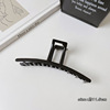 Metal advanced elegant shark, hairgrip, crab pin, brand big hair accessory, high-quality style, South Korea