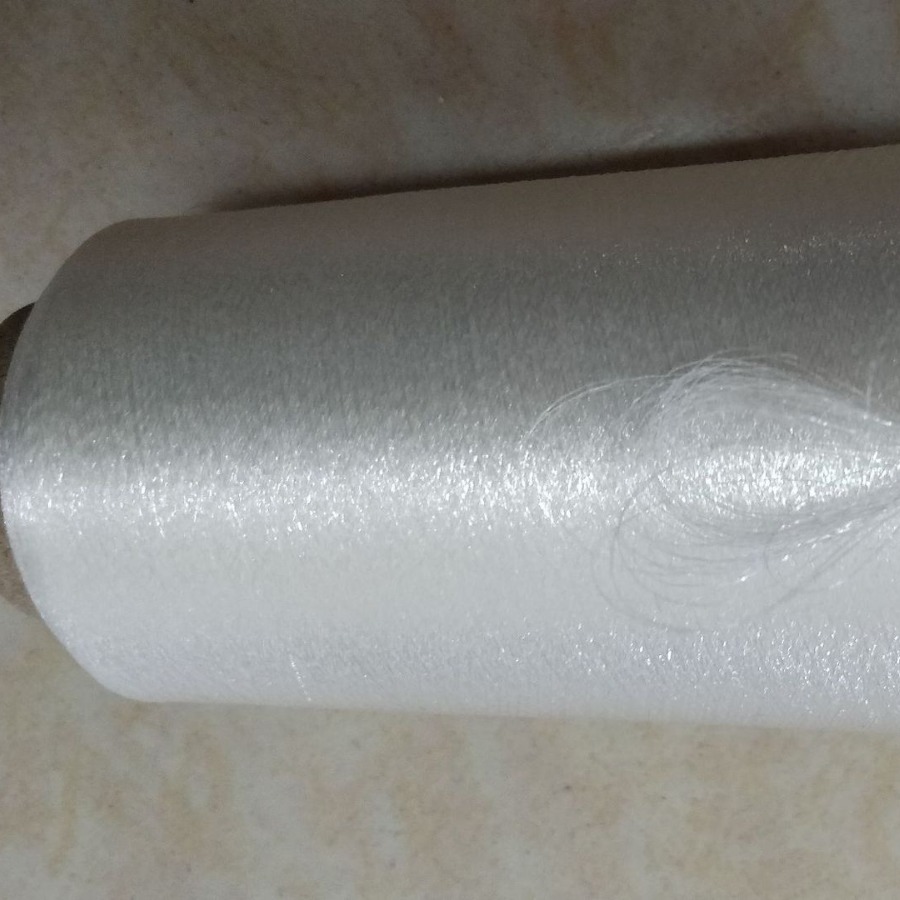 大圆机针织捻股七色亮丝条花式纱线捻股透明白色亮丝条花式纱线