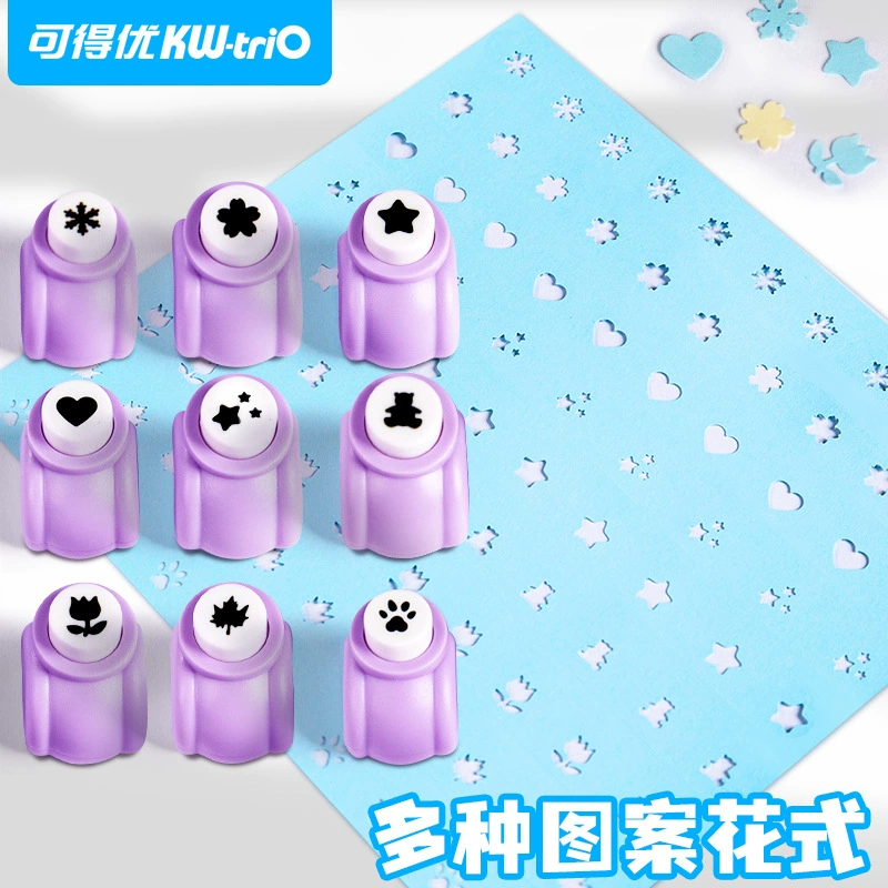 Может получить отличное тиснение пятиконечная звезда любовь милый узор Дырокол детская ручная маленькая печатная машина DIY