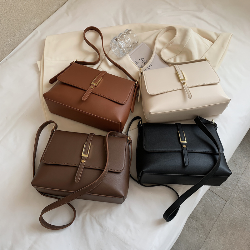 Retro Fashion Simple Small Square Bag 2025 New Women's Bag Trendy Elegant Single Shoulder Armpit Bag Autumn and Winter Popular Crossbody Bag
