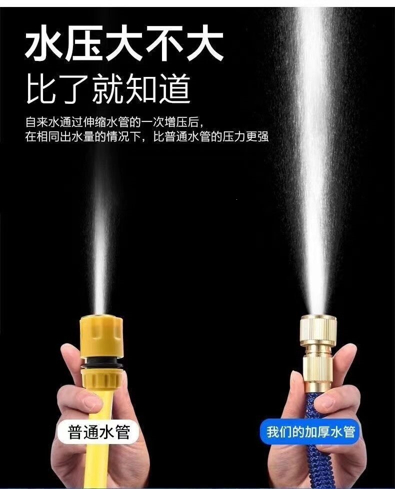 Suitable for German car wash high-pressure water gun, 2025 new model for home use, connects to tap water, explosion-proof, retractable hose, pressure-boosting cleaning