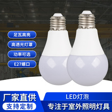 批发led灯泡塑包铝A泡e27螺口家用照明球泡灯A60光源厂家节能耐用
