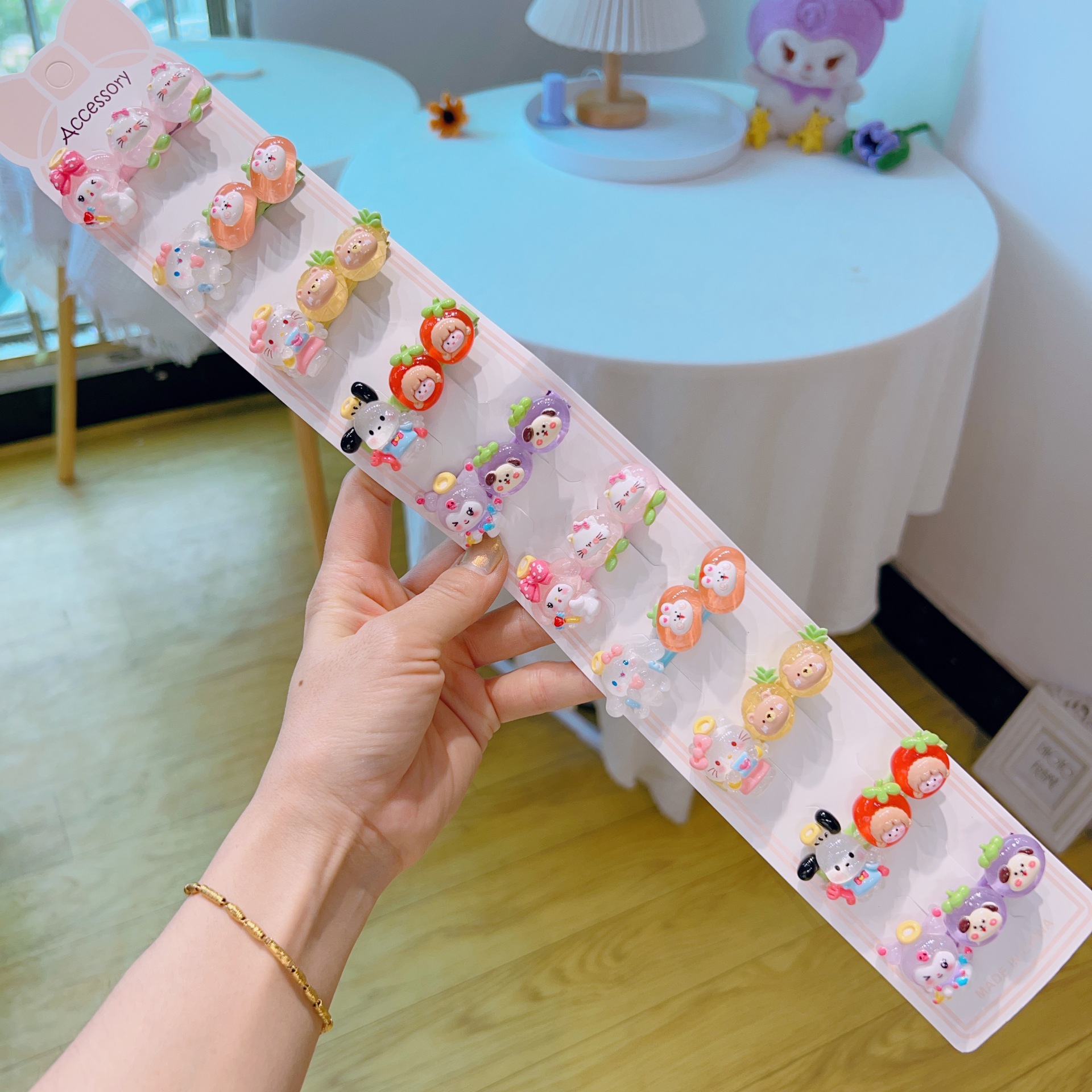42#Fruit sticker Cartoon Sanye Group 10 shots of card -containing cards (occasionally there are individual patterns to be confused)