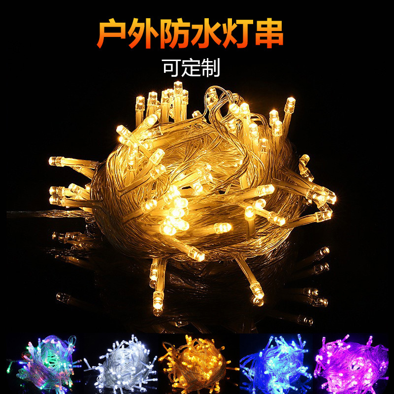 LED string de luces al aire libre estrella de navidad acampamiento diseño de patio luces de color iluminación de luces de decoración de bodas festivas