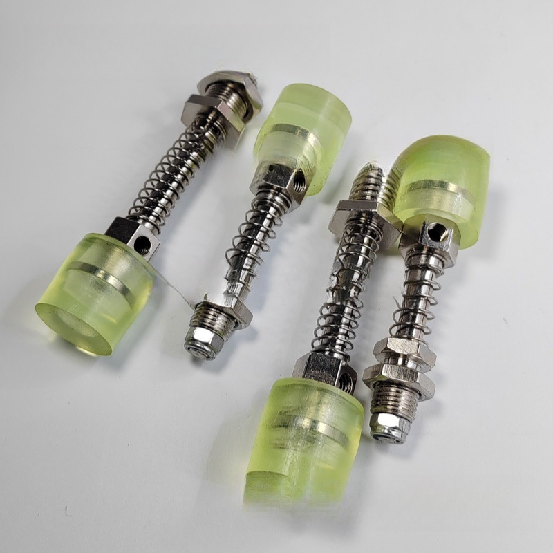 弹簧缓冲压销聚氨酯缓冲压头止动螺丝胶头防撞弹簧行程销限位螺栓