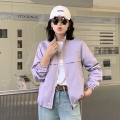 2025春秋新款外套立领短款时尚春季休闲宽松纯色百搭减龄夹克上衣