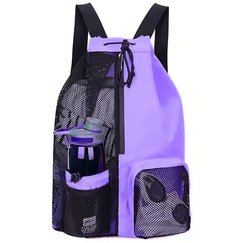 Bolsa de natación de malla mochila con bolsa húmeda mochila portátil al aire libre de playa gimnasio amazon mochila explosiva image 7