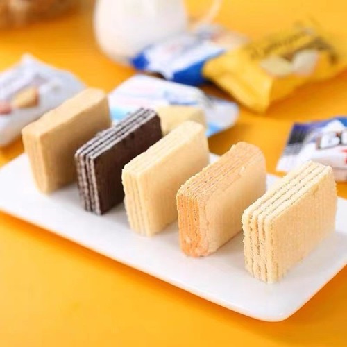 Russian wafer cookies imported Akont brand Philadelphia Dairy Farm Ice Cream Chocolate Cheese Snacks