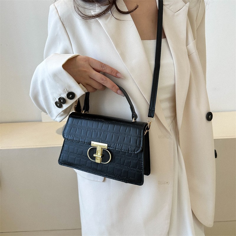 Bolso de moda coreano 2023 verano nuevo bolso de mujer personalidad cocodrilo bolso de hombro simple retro bolso de mochila