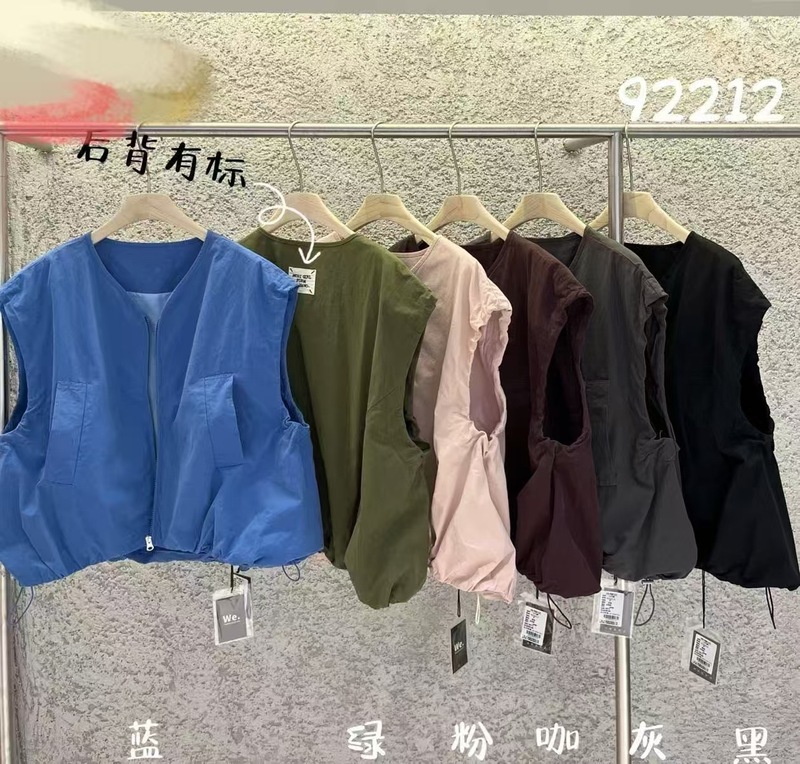 ZSwe2025秋季新款女圆领日系马甲坎肩上衣开衫ins外贸速卖通外搭|undefined