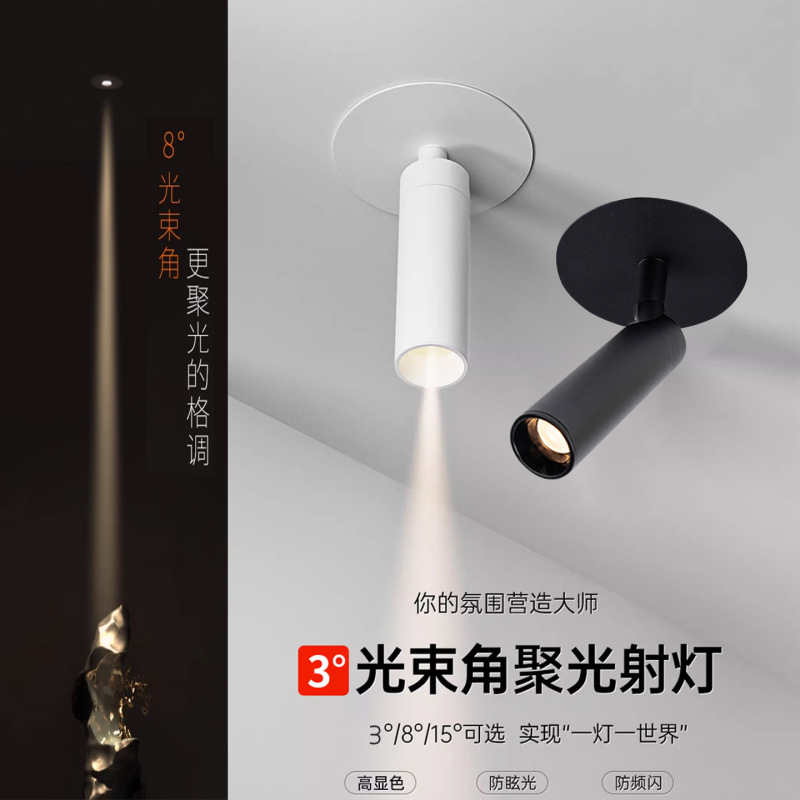 埋め込み型スポットライト開口部 75MM 小型スポットライト 小型角度ビーム 3 度 8 度雰囲気茶室美術館|undefined