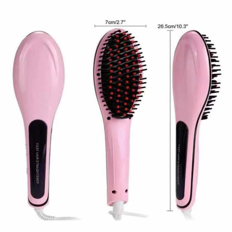 Stil schadet dem Haar nicht, elektrische Keramikschiene für glattes Haar, Schönheits-Negativ-Ionen-Massagekamm_voghion.com
